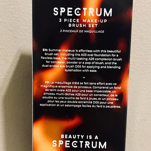 NWT 3pc SPECTRUM Pantherine Multi-Tasking Synthetic Makeup Brush Set - Picture 6 of 8